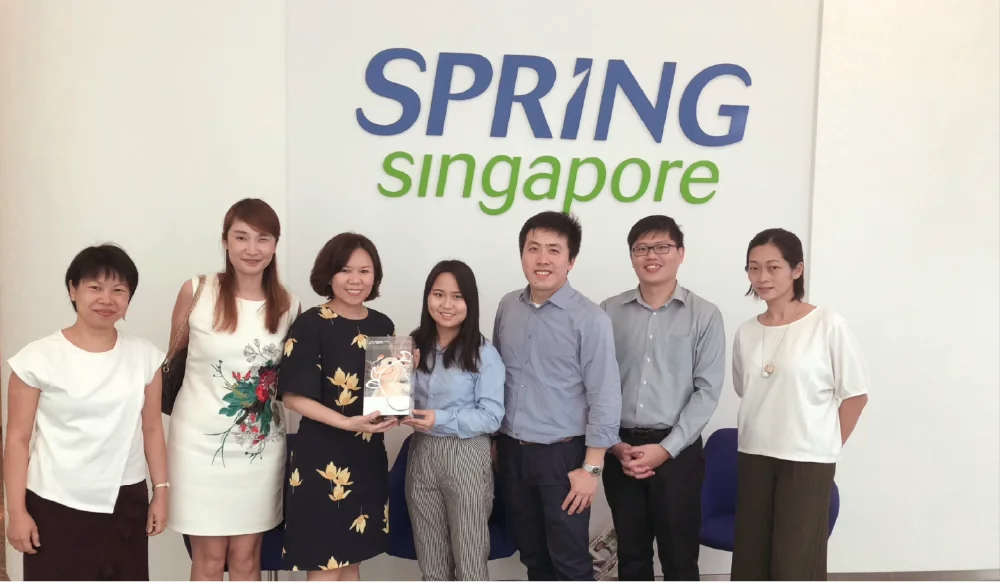 Innovative Hub team with SPRING Singapore at the first CIP project, 2017